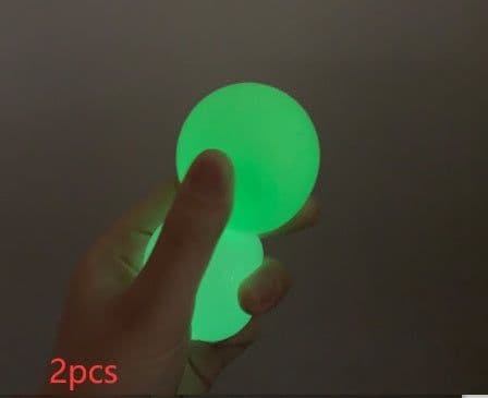 image-Luminous Sticky Ball Toys Sticky Wall Home Party Games Glow In The Dark Novelty Toys Decompression Squeeze Toy