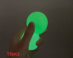 image-Luminous Sticky Ball Toys Sticky Wall Home Party Games Glow In The Dark Novelty Toys Decompression Squeeze Toy