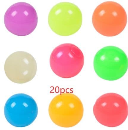 image-Luminous Sticky Ball Toys Sticky Wall Home Party Games Glow In The Dark Novelty Toys Decompression Squeeze Toy