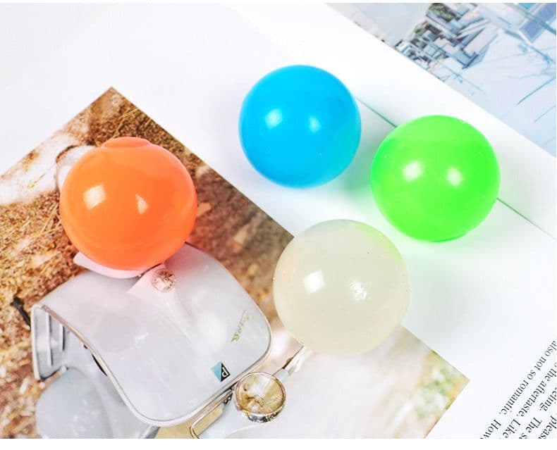 image-Luminous Sticky Ball Toys Sticky Wall Home Party Games Glow In The Dark Novelty Toys Decompression Squeeze Toy