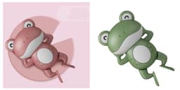 image-Little Frog Bath Toy, Baby Bathroom, Wind-Up Wind-Up Floating Toy