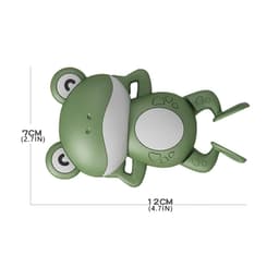 image-Little Frog Bath Toy, Baby Bathroom, Wind-Up Wind-Up Floating Toy