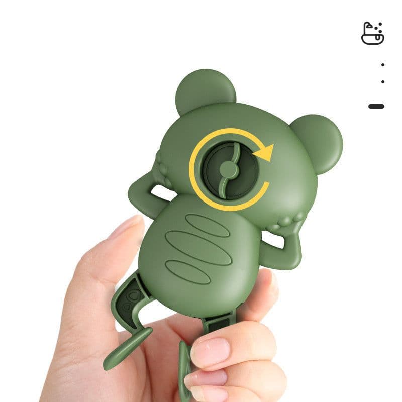 image-Little Frog Bath Toy, Baby Bathroom, Wind-Up Wind-Up Floating Toy