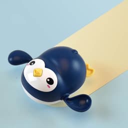 image-Baby Bath Toy Kawaii Swimming Penguin Bath Pool Toy Cute Wind Up Little Penguin Bath Toys Set Baby Montessori Educational Toys
