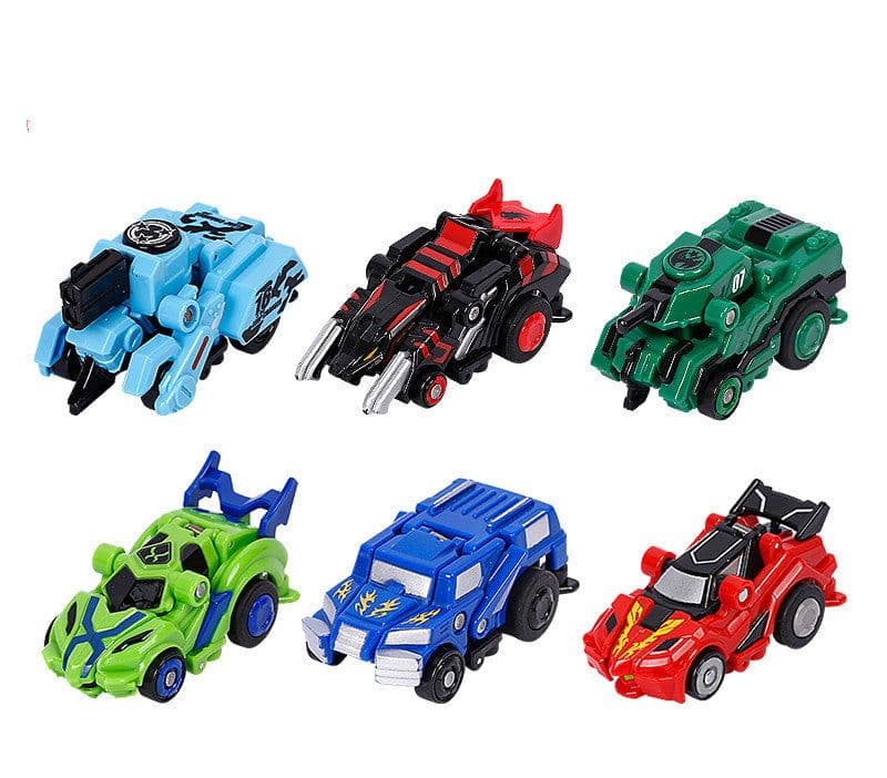 image-Creative Jumping Warrior Deformation Battle Toy Car Bounce Transformation Robot New Anime PVC Action Figures Boys Toys Game Set