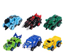 image-Creative Jumping Warrior Deformation Battle Toy Car Bounce Transformation Robot New Anime PVC Action Figures Boys Toys Game Set