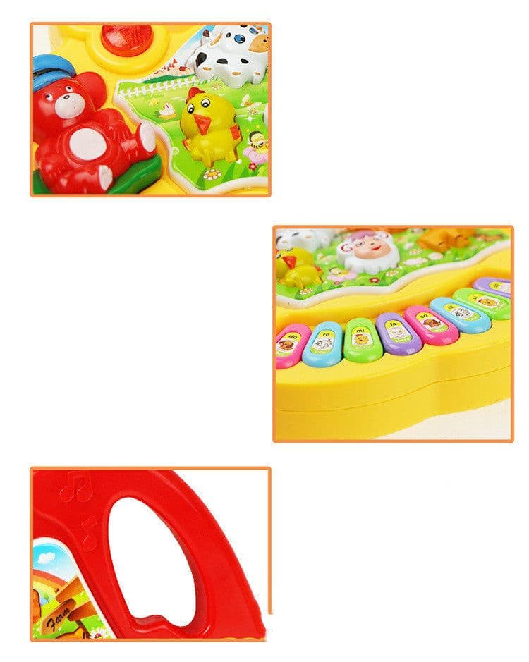 image-Toddler Musical Piano Toy Allow Toddler To Recognize Farm Animal And Sounds Age 3