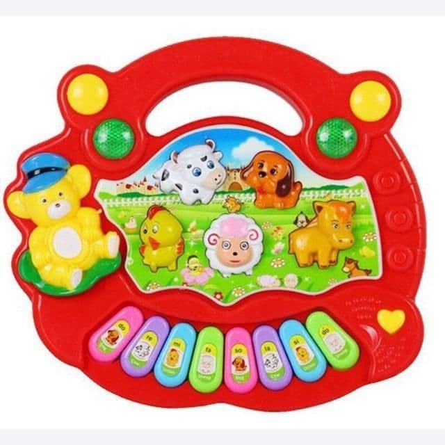 image-Toddler Musical Piano Toy Allow Toddler To Recognize Farm Animal And Sounds Age 3