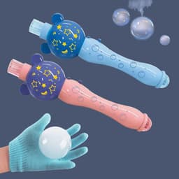 image-Bubble Machine Girlish Lightweight Plastic Toddlers Bubble Machine For Toddlers Bubble Machine Plastic Toddlers
