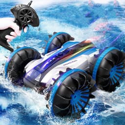 image-Remote Control Boat Amphibious Car Waterproof Rotate 360 Electric Toy Car For Childrens