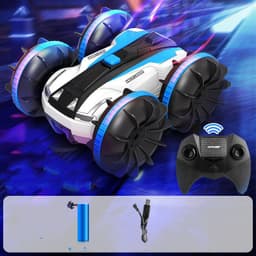 image-Remote Control Boat Amphibious Car Waterproof Rotate 360 Electric Toy Car For Childrens