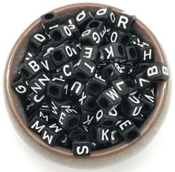 image-Mixed Acrylic Beads English Alphabet Beads DIY Jewelry Accessories Early Childhood Education Tools Handmade Beads