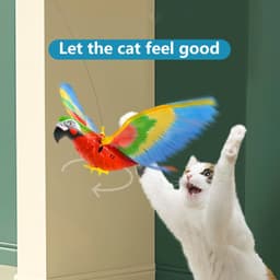 image-Simulation Bird Cat Interactive Pet Toys Hanging Eagle Flying Teasering Play Kitten Dog Toys Animals Cat Accessories Supplies
