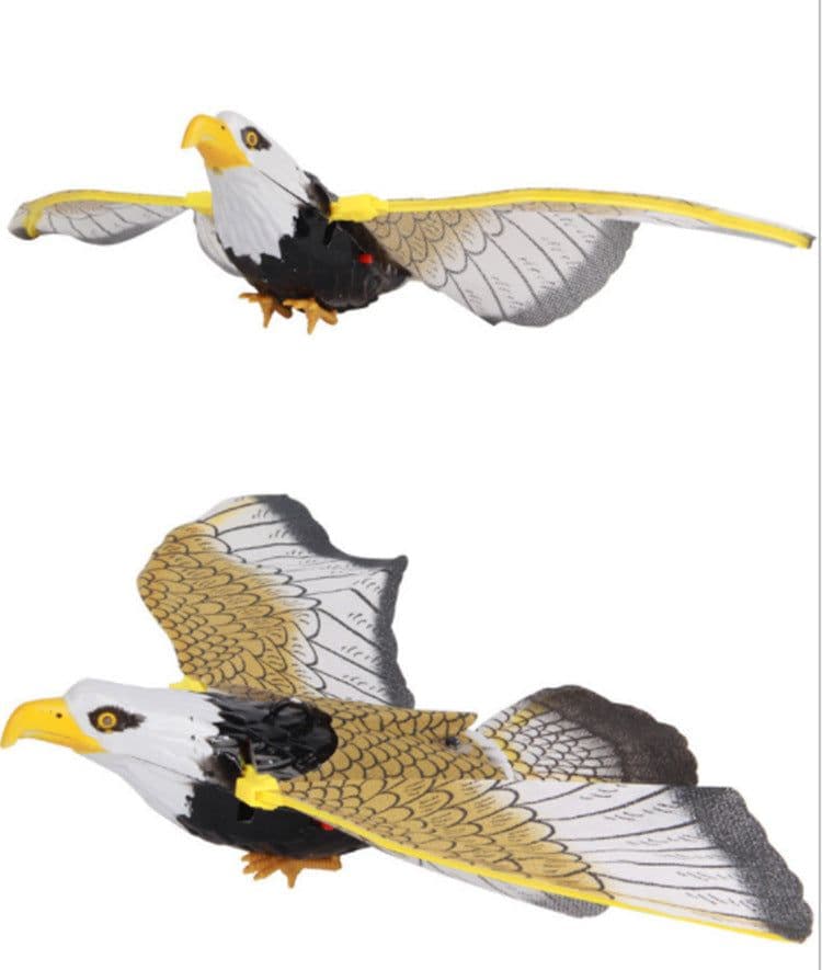 image-Simulation Bird Cat Interactive Pet Toys Hanging Eagle Flying Teasering Play Kitten Dog Toys Animals Cat Accessories Supplies