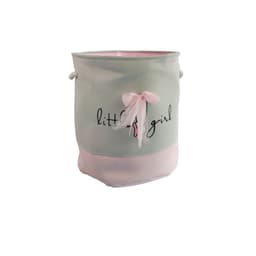 image-Foldable Cartoon Toy Storage Basket Cotton Linen Storage Bucket Baby Dirty Clothes Basket Lou