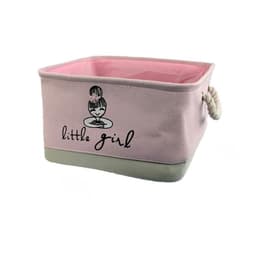 image-Foldable Cartoon Toy Storage Basket Cotton Linen Storage Bucket Baby Dirty Clothes Basket Lou