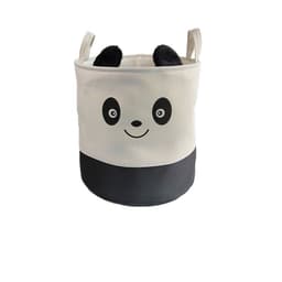 image-Foldable Cartoon Toy Storage Basket Cotton Linen Storage Bucket Baby Dirty Clothes Basket Lou