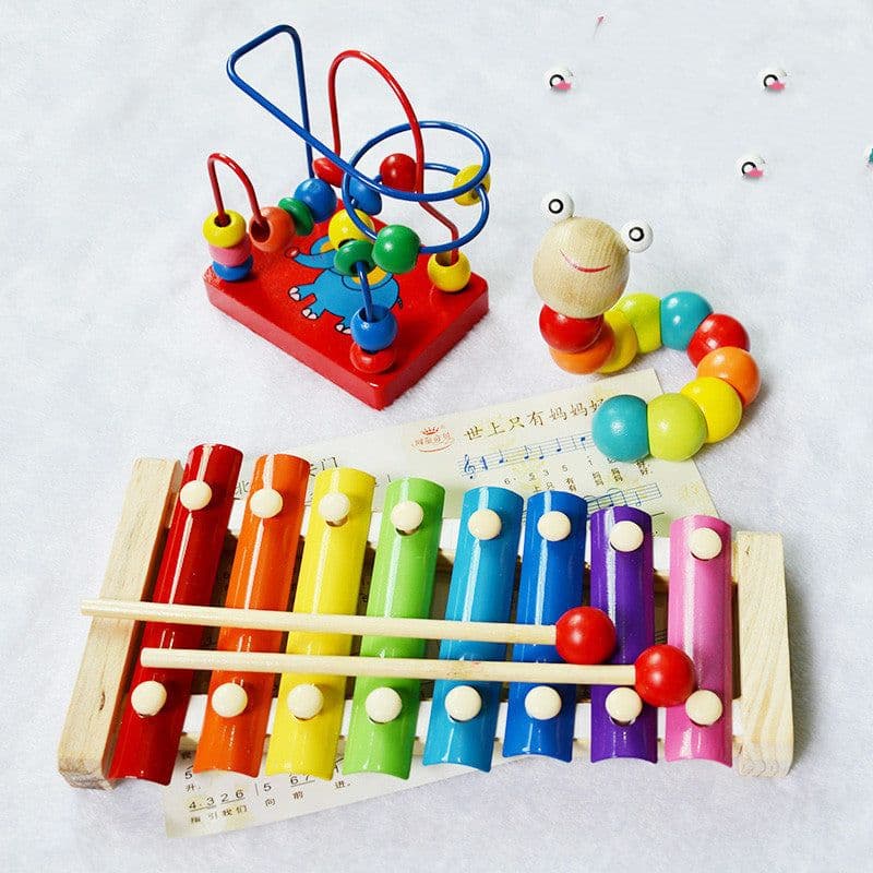 image-Boy Girl Baby Educational Musical Instrument Toy 1-2-3 Years Old Eight-tone Xylophone