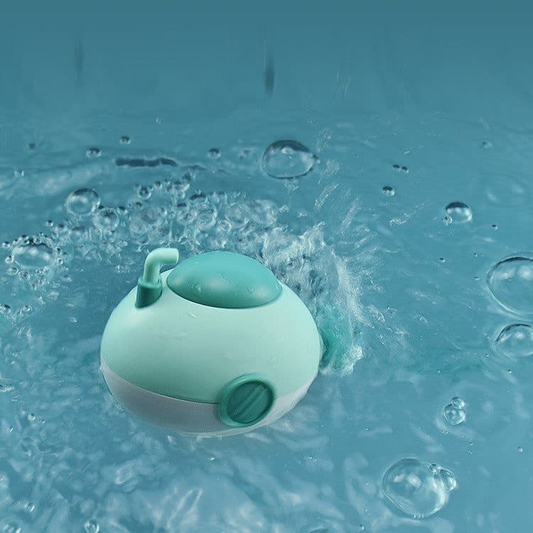 image-Baby Playing In The Water Submarine Bath Toy