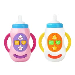 image-Newborn Baby Sound And Light Music Milk Bottle Educational Toy