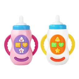 image-Newborn Baby Sound And Light Music Milk Bottle Educational Toy