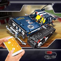 image-Remote Control Car Tracked Programming Racing Children Assembling