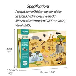 image-Cartoon Stickers Can Be Repeatedly Pasted On Refrigerator Books