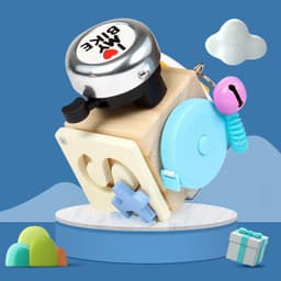 image-Children's Montessori Fun Life Busy Board Baby Multifunctional Treasure Box