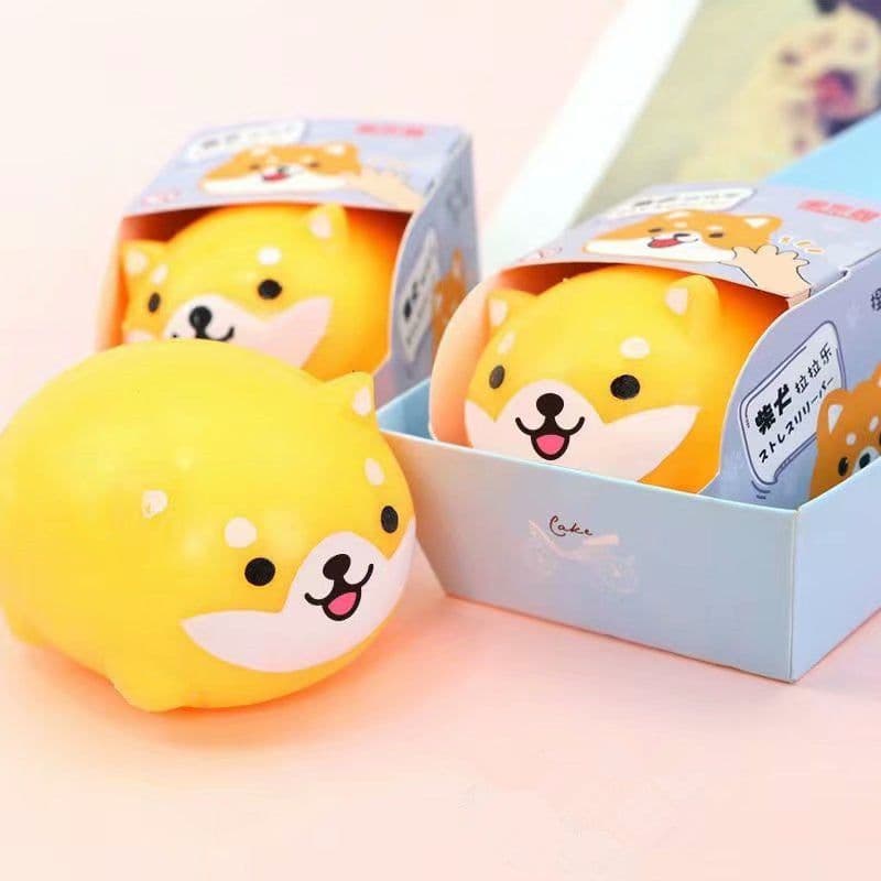 image-Shiba Inu Lala Le Squeezing Vent Ball Stretching Flour Ball Kneading Le Toy