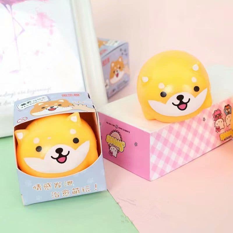 image-Shiba Inu Lala Le Squeezing Vent Ball Stretching Flour Ball Kneading Le Toy