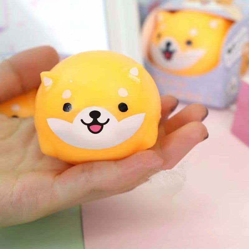 image-Shiba Inu Lala Le Squeezing Vent Ball Stretching Flour Ball Kneading Le Toy