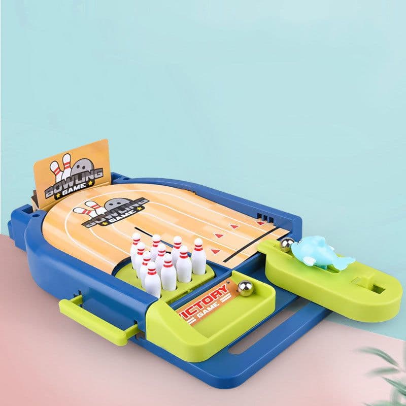 image-Table Game Children Catapult Bowling Football Basketball Toy