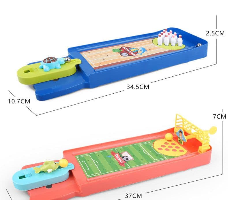 image-Table Game Children Catapult Bowling Football Basketball Toy