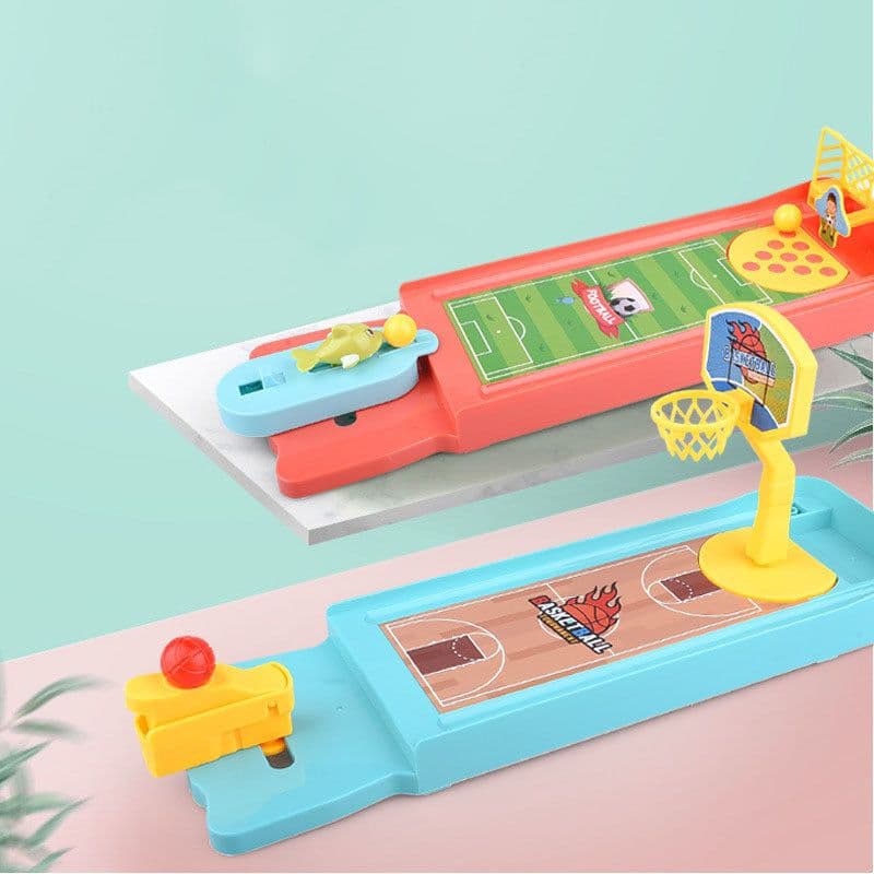 image-Table Game Children Catapult Bowling Football Basketball Toy