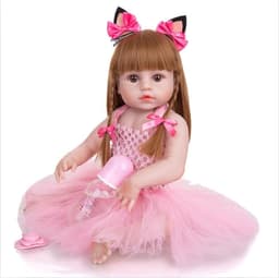 image-KEIUMI 48cm Full Silicone Girl Reborn Baby Simulation Baby Reborn Baby