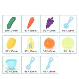 image-Play House Toys Early Education Kitchen Tableware