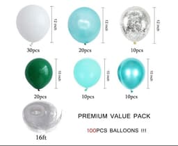 image-12Tiffany Metallic Latex Balloon Arch Garland