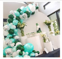 image-12Tiffany Metallic Latex Balloon Arch Garland