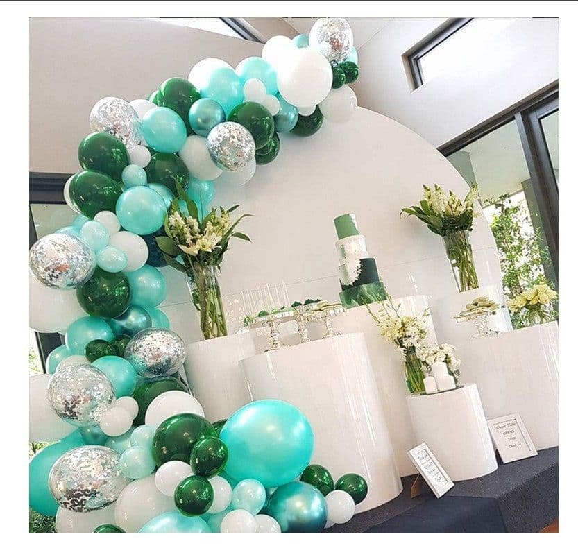 image-12Tiffany Metallic Latex Balloon Arch Garland