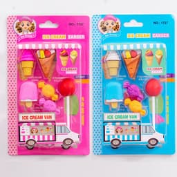 image-Creative Cute Snack Shape Eraser School Supplies Cartoon Eraser Sassafras