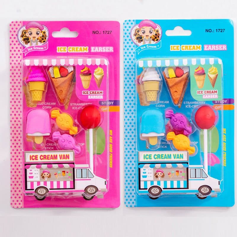 image-Creative Cute Snack Shape Eraser School Supplies Cartoon Eraser Sassafras
