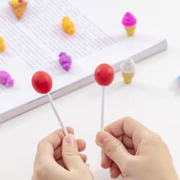 image-Creative Cute Snack Shape Eraser School Supplies Cartoon Eraser Sassafras