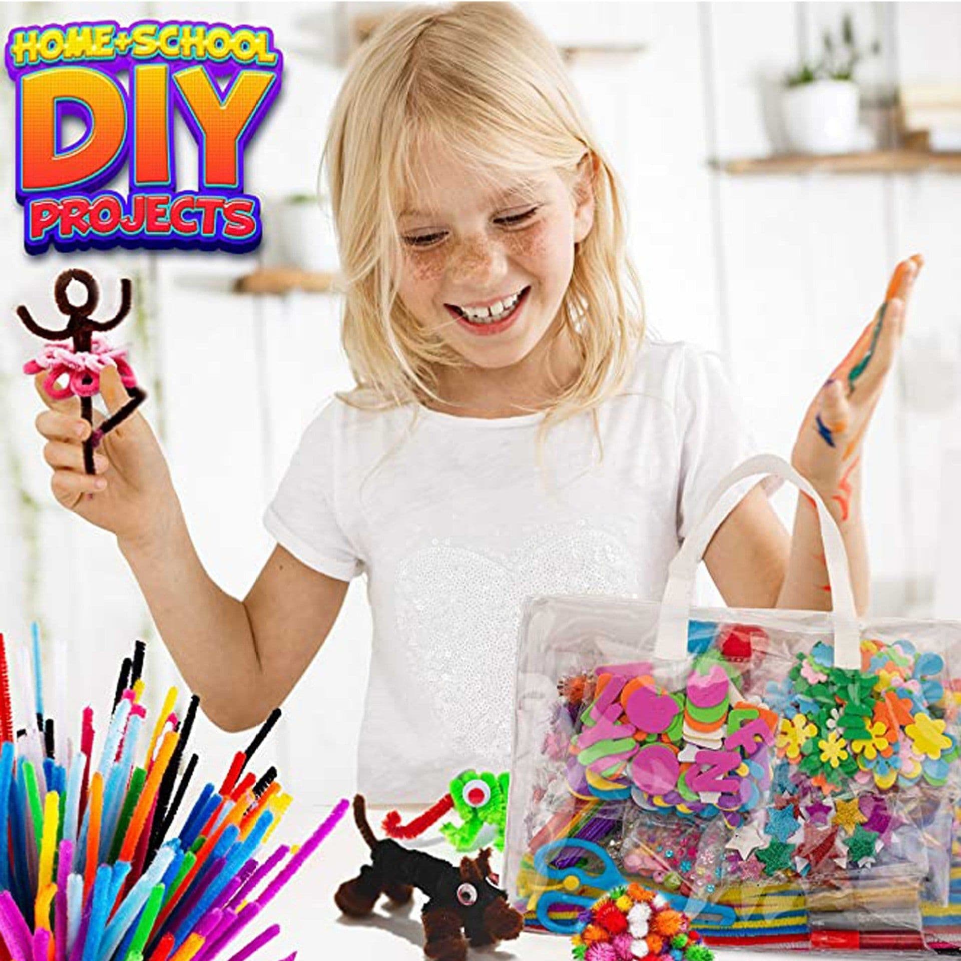 image-Handmade Toy Set Children's Day Gift Home School Supplies Craft Set DIY Kit