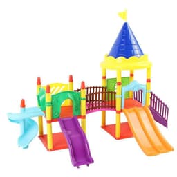 image-Piggy Land Slide Playground Amusement Park Happy Castle Play House Toys