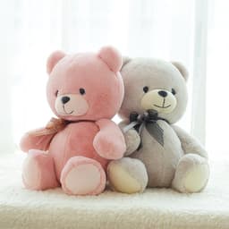 image-Cute Navy Bear Doll Ribbon Bear Teddy Bear Doll Doll Custom Plush Toy Grab Machine Doll Wholesale
