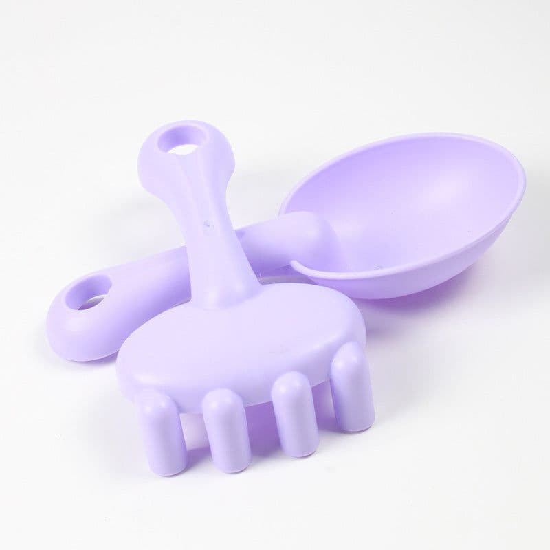 image-New Soft Beach Toys Children's Summer Beach Beach Bucket Playing In Water Large Shovel Sand Dredging Tool Set