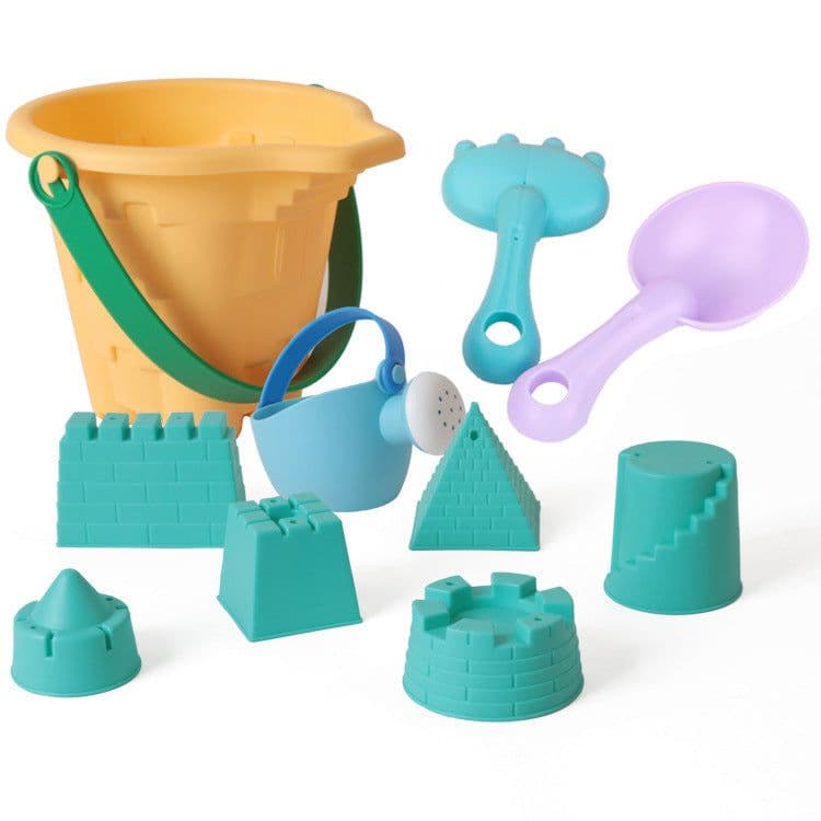 image-New Soft Beach Toys Children's Summer Beach Beach Bucket Playing In Water Large Shovel Sand Dredging Tool Set