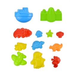 image-25-Piece Castle Bucket Sand Pool For Playing With Beach Bucket Shovel