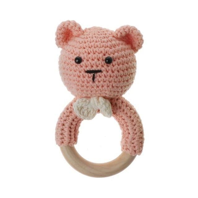 image-Baby rattles crochet diy material package hand-knitted doll creative gift