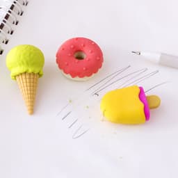 image-Creative Primary School Prize Eraser Dessert Cute Cartoon Childrens Gifts School Supplies Kindergarten Eraser